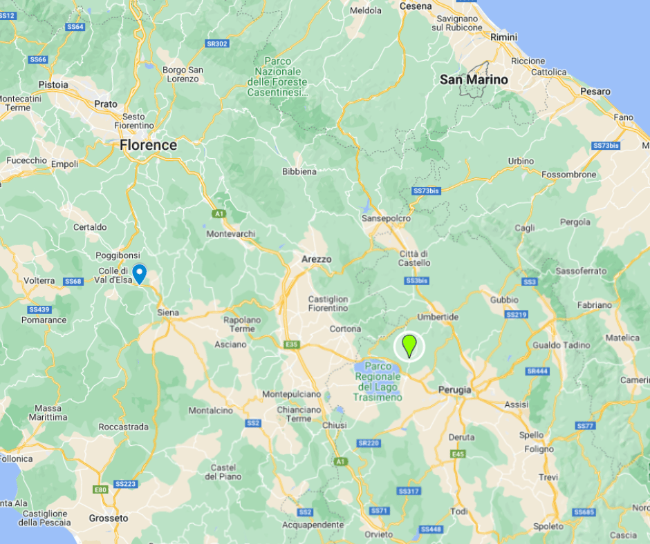 google maps castel rigone