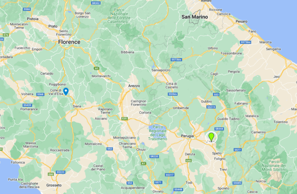 google maps assisi